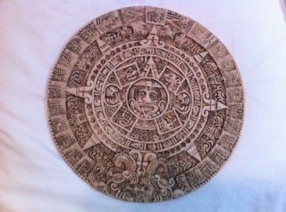 MAYAN AZTEC CALENDAR WALL DECORATION 3D CARVING MEXICO ART MAYA