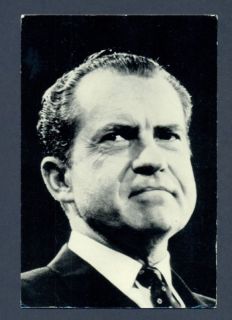 B7347 4x6 Postcard Richard M. Nixon, 1970 Head Portrait