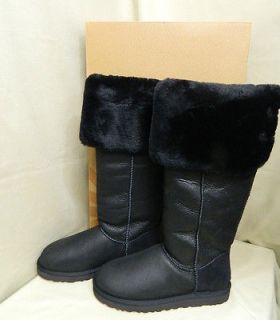 UGG Australia Over The Knee Bailey Button Black Boots US Size 9 NEW