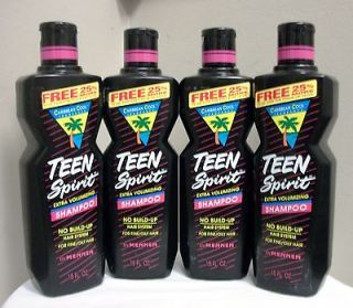 OF 4 TEEN SPIRIT CARIBBEAN COOL SHAMPOO BY MENNEN DISCONTINUED 90s
