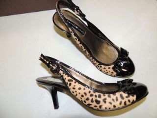 BANDOLINO Milady 6.5 Leaopard slingback pumps NEW shoes NIB $79