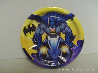 Batman Small Cake Plates   6 3/4 inches in diameter   NIP 8 in pack