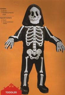 SKELETON INFANT COSTUME 6 12 Months Bones Halloween Boys El Dia de Los