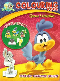 BABY LOONEY TUNES Colouring Games & Activities Book with Stickers