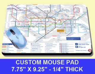 LONDON UNDERGROUND MAP THE TUBE MOUSE PAD NEW COOL