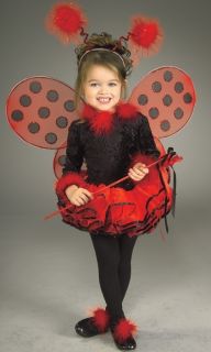 New Kids Halloween Costume Cute Lady Bug Dress Outfit