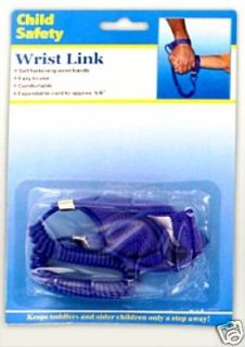 BABY CHILD TODDLER SAFETY WRIST LINK HARNESS PURPLE KEEPS YOUR CHILD