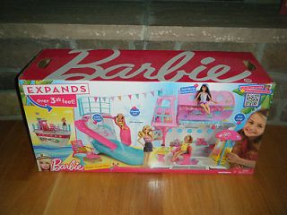 BARBIE SISTERS CRUISE SHIP   Expands Over 3 1/2 Feet   Bunk Beds Pool