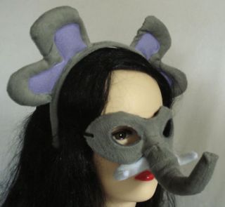 MASK Eyemask Headband ELEPHANT TRUNK & EARS Grey