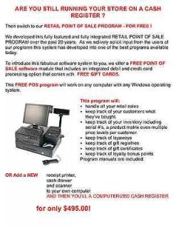 Retail Point of Sale POS Software Inventory, Customers Loyalty Points