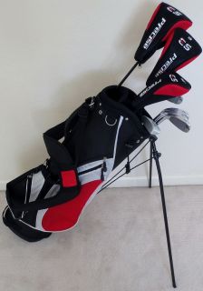 Complete Set Clubs Driver, Wood, Hybrid Irons Putter Equipment Bag