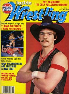 BLACKJACK MULIGAN JR Inisde Wrestling Magazine 1982 GREG VALENTINE