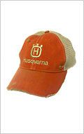 NEW  HUSQVARNA ORANGE DISTRESSED HAT