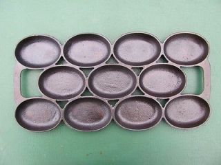 Newly listed Antique Gate Mark Cast Iron #5 Gem Muffin Pan Cleaned