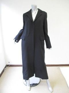 Balenciaga Le Dix Black Long Hidden Button Oversized Coat 42