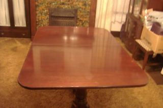 1940s VINTAGE DINING TABLE~60 X 40~DARK STAIN~HARRY KRUPP PGH PA~3