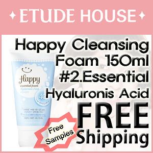 Etude House] EtudeHouse Happy Cleansing Foam #2.Essential Hyaluronic