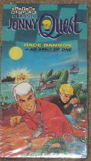 Cartoon Network JONNY QUEST RACE BANNON in AN ARMY OF ONE VHS~NEW and