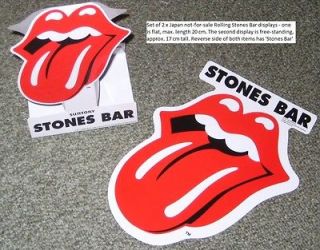 The ROLLING STONES Japan NOT FOR SALE counter display x 2 items Stones