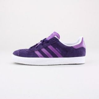 Adidas Originals Girls Gazelle C Sneaker Shoes Dark Violet/Purple ​$