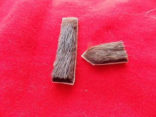 REAL MINK FUR ARROW RESTS AND PLATES FOR RECURVE BOW OR LONGBOW