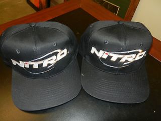 NEW Nitro Bass Boat Rig Tournament Fishing Pro Hats BLACK LOT 1