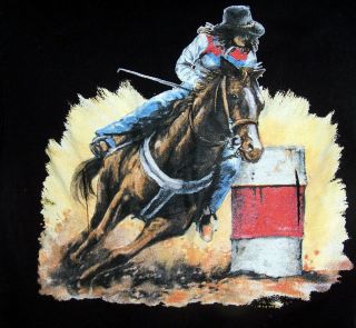 Black White Western Cowboy Tuxedo Rodeo Barrel Race Picture Shirt