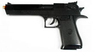 Licensed Airsoft Gun Desert Eagle .44 Magnum Spring Pistol Black BAX