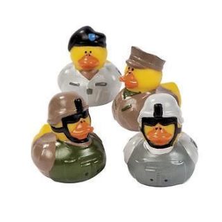 Army Rubber Ducks Duckys Party Favors Cake Topper Kids Tub Toys