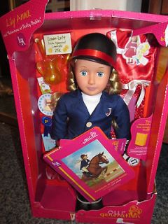 NEW Battat Our Generation Lily Anna Doll Horse Riding chapter book