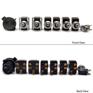 CARLING 7 PIECE 18 VOLT BOAT TOGGLE SWITCH SET W/ 12 VOLT POWER SUPPLY