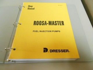 Dresser Roosa Master injection pump Service Manual # ISS 1042 1