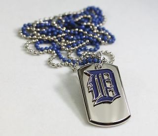 TIGERS NECKLACE DOG TAG PENDANT ALCS 2012 CHAMPION BASEBALL ENGRAVED