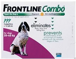 FRONTLINE PLUS For Dogs (Combo), 3 Months Supply, 45   88 lbs   BRAND