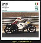 1973 DUCATI 750 SS Imola Bruno Spaggiari PICTURE CARD