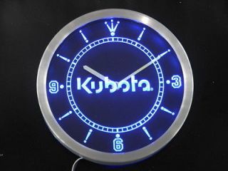 nc0176 b Kubota Tractor Neon Sign LED Clock