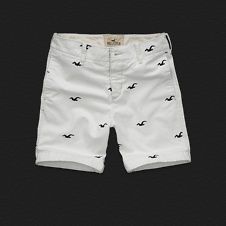 NWT Hollister Mens 31 West Street Shorts White shorts 2012