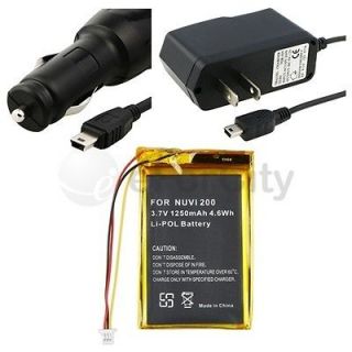 Charger+Battery For Garmin Nuvi 255T 255W 260W 265T