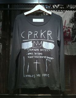 CPRKR Basquiat Charlie Parker Mens Long Sleeve extra slim fit T Shirt