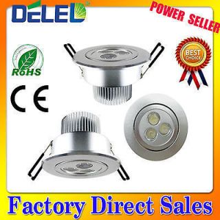 Top 9W LED Cool White Ceiling Downlight Recessed Cabinet Bulb Kit Lamp
