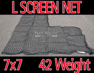 Baseball L Screen Net   7ft x 7ft (42 Weight) 36x36 Cut Out