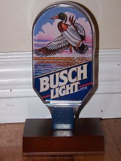 Busch Light acrylic beer tap handle tapper with duck NEW UNUSED