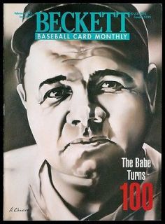 1995 Beckett Monthly Yankees Babe Ruth Derek Jeter   EX EX/MT