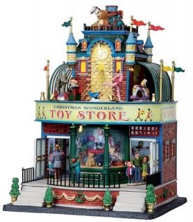 New Lemax Village Christmas Wonderland Toy Store Building House Music