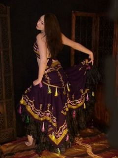 We3 Belly Dance Tribal Gypsy Faire Bejeweled Costume