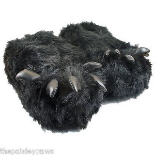 Bear Claw Slippers  Furry Animal House Shoes  Wildlife Lover Valentine