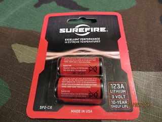 Surefire 123A 3V Lithium Batteries, Fits Streamlight, Fenix, Nitecore