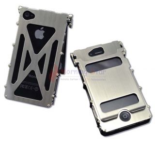 ALUMINUM ROTARY DOOR METAL HARD CASE FRAME FOR IPHONE 4 4S GIFT BOX