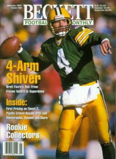 1997 Beckett Football Magazine Brett Favre   Packers
