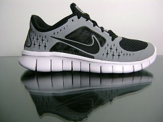 Nike Free Run 3 GS 512165 006 Silver Black White Wolf Grey Kid Running